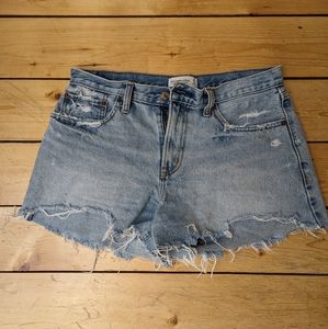 Abercrombie & Fitch Mid Rise Boyfriend Short Curve Love Size 8